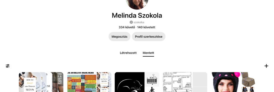 Pinterest profil létrehozása